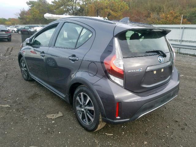 JTDKDTB39K1623233 - 2019 TOYOTA PRIUS C GRAY photo 3