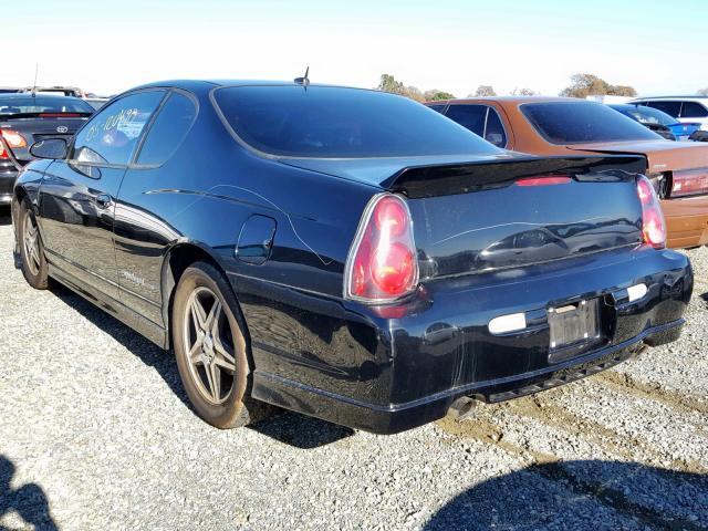 2G1WZ121559348023 - 2005 CHEVROLET MONTE CARL 黑色 照片 3