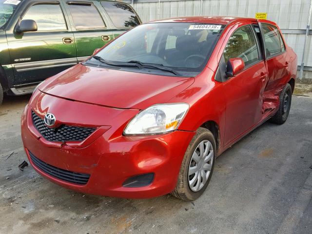 JTDBT4K37CL023616 - 2012 TOYOTA YARIS RED photo 2