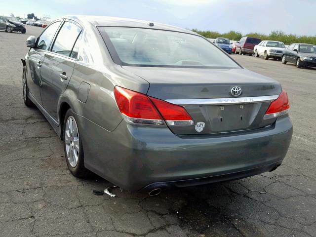 4T1BK3DB2CU447261 - 2012 TOYOTA AVALON BAS GREEN photo 3