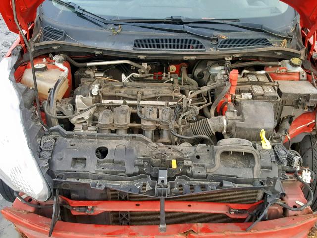 3FADP4BJ3DM199435 - 2013 FORD FIESTA SE RED photo 7