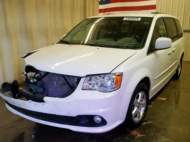 2D4RN5DG3BR751280 - 2011 DODGE GRAND CARA WHITE photo 2