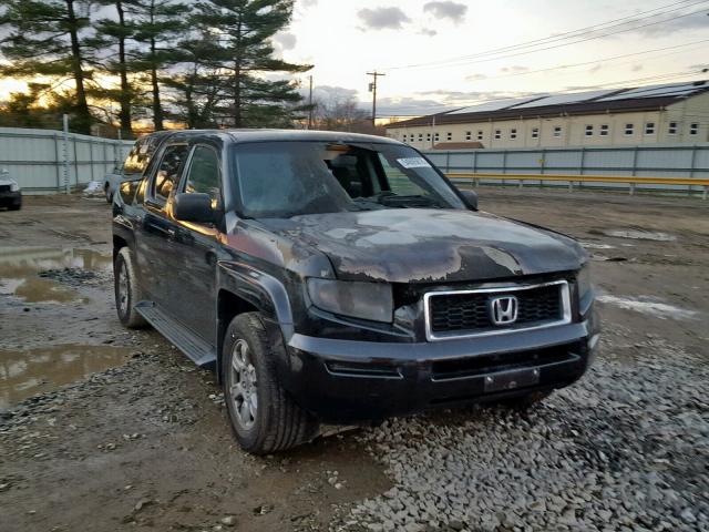 2HJYK163X7H503248 - 2007 HONDA RIDGELINE BLACK photo 1