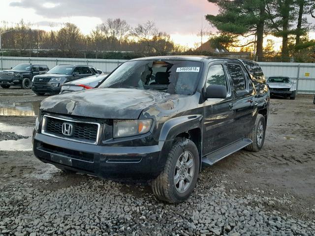 2HJYK163X7H503248 - 2007 HONDA RIDGELINE BLACK photo 2