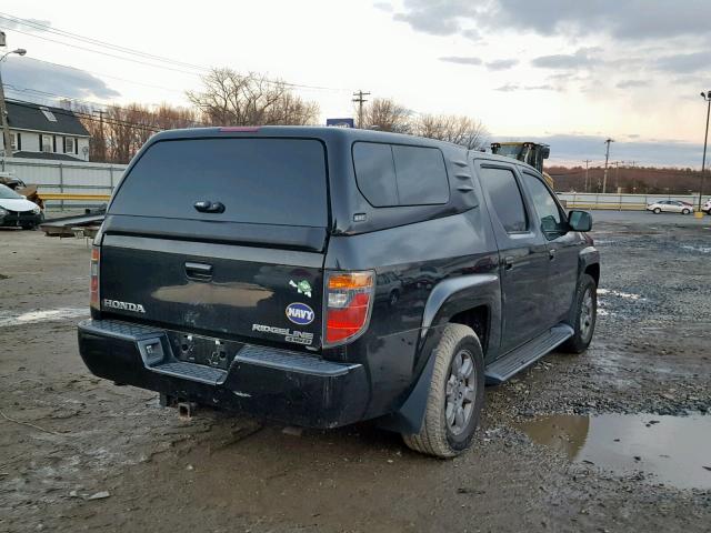 2HJYK163X7H503248 - 2007 HONDA RIDGELINE BLACK photo 4