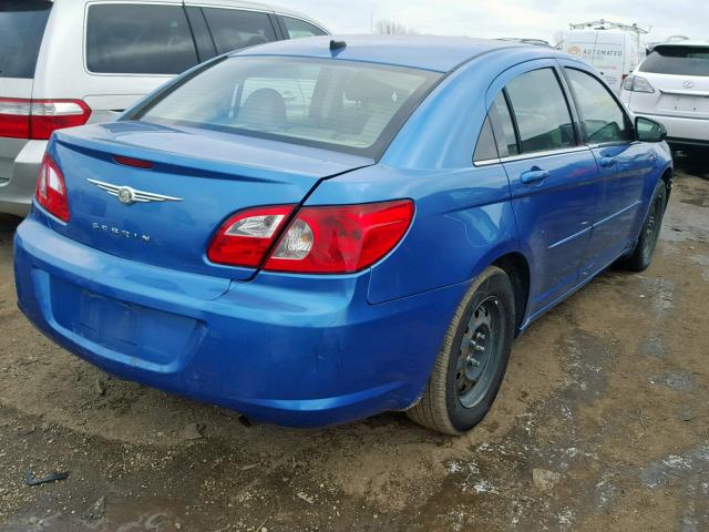 1C3LC46K88N204861 - 2008 CHRYSLER SEBRING LX BLUE photo 4