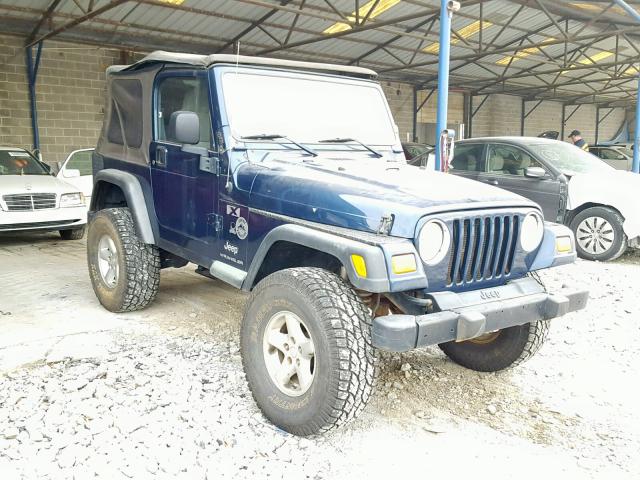 1J4FA39SX3P314208 - 2003 JEEP WRANGLER C BLUE photo 1