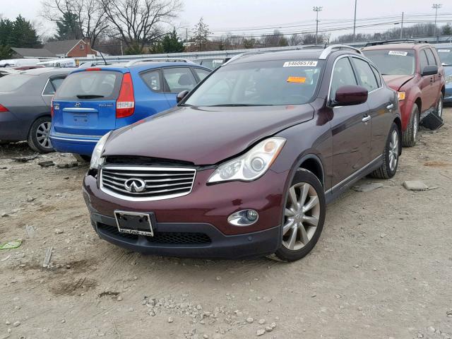 JN1AJ0HRXCM450789 - 2012 INFINITI EX35 BASE Tünd qırmızı foto 2