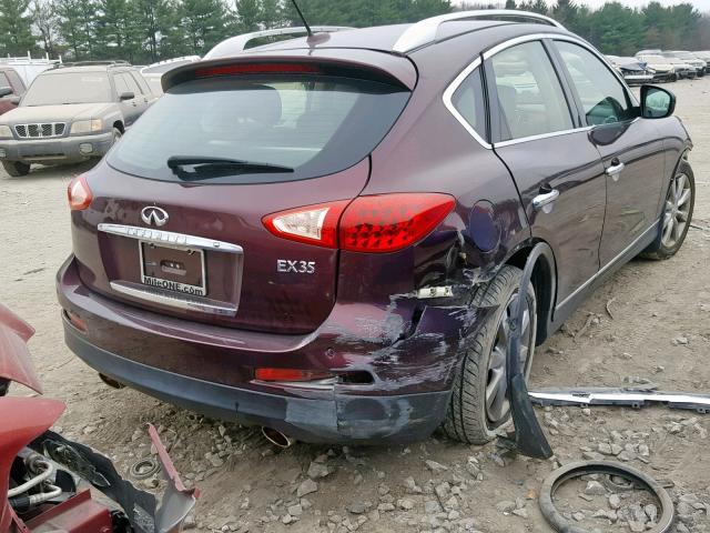 JN1AJ0HRXCM450789 - 2012 INFINITI EX35 BASE Tünd qırmızı foto 4