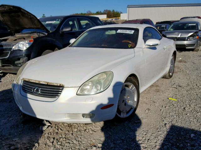 JTHFN48Y820017501 - 2002 LEXUS SC 430 WHITE photo 2