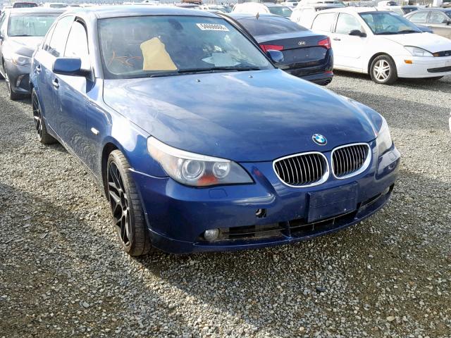 WBANF33587CW69054 - 2007 BMW 525 XI BLUE photo 1