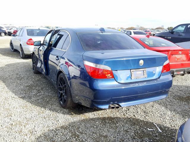 WBANF33587CW69054 - 2007 BMW 525 XI BLUE photo 3