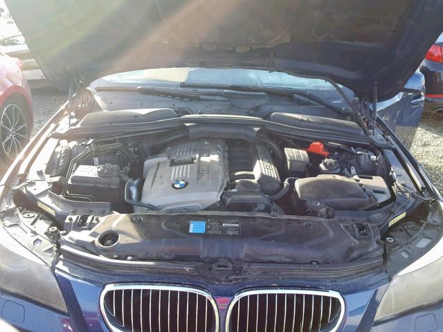 WBANF33587CW69054 - 2007 BMW 525 XI BLUE photo 7