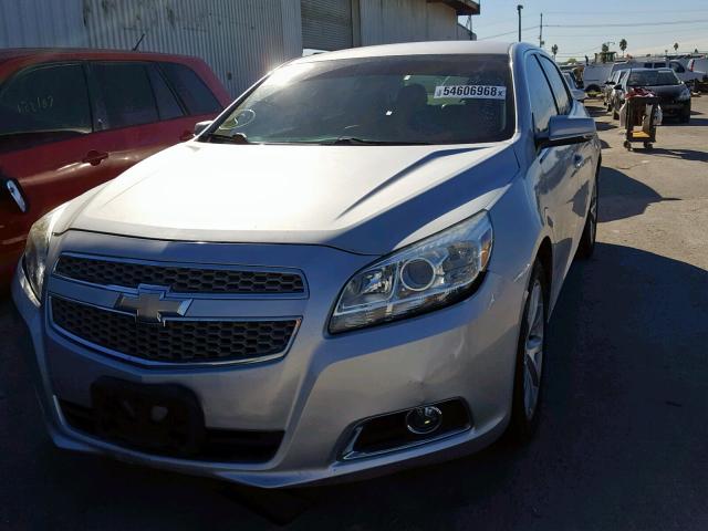 1G11H5SA8DF279290 - 2013 CHEVROLET MALIBU LTZ SILVER photo 2