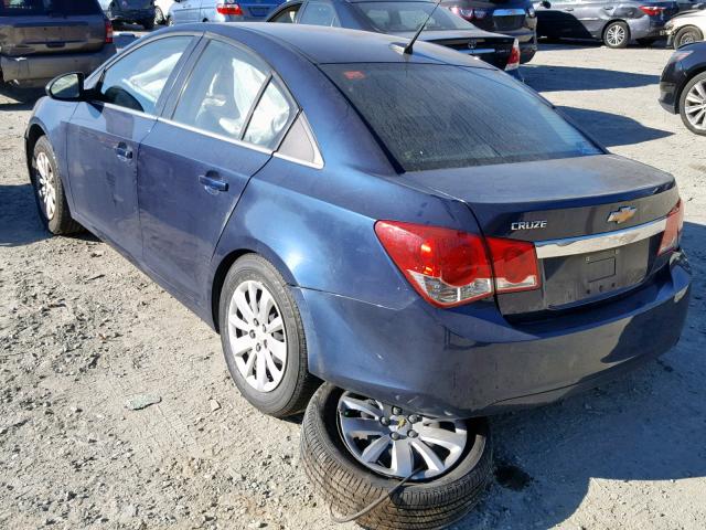 1G1PC5SH7B7243328 - 2011 CHEVROLET CRUZE LS BLUE photo 3