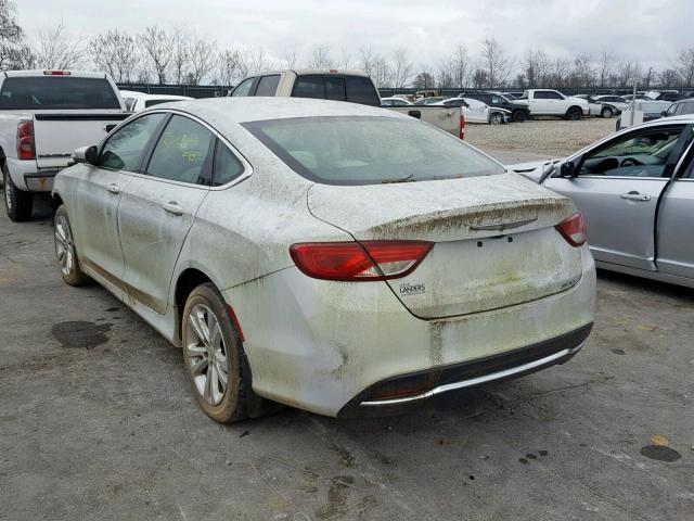 1C3CCCAB9FN555664 - 2015 CHRYSLER 200 LIMITE WHITE photo 3