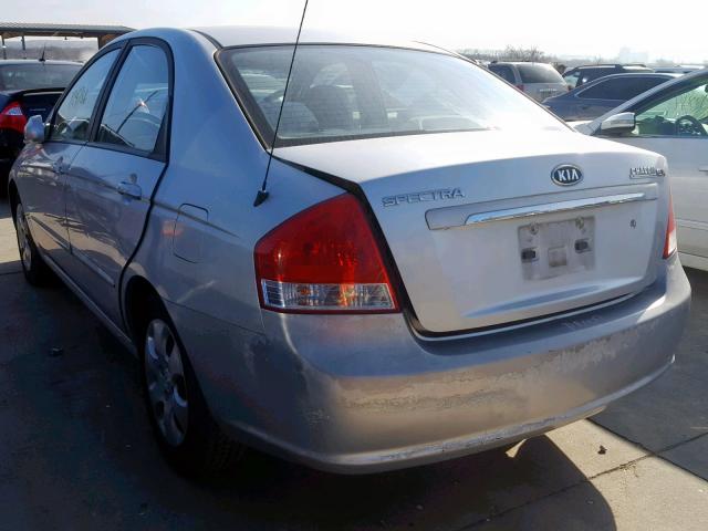 KNAFE121375403326 - 2007 KIA SPECTRA EX SILVER photo 3