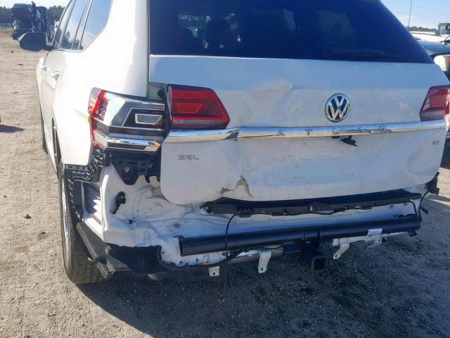 1V2ER2CA0JC504199 - 2018 VOLKSWAGEN ATLAS SEL WHITE photo 9