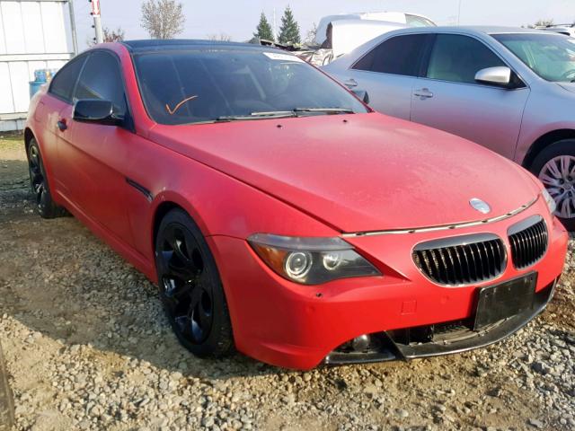 WBAEH73425B191998 - 2005 BMW 645 CI AUT RED photo 1