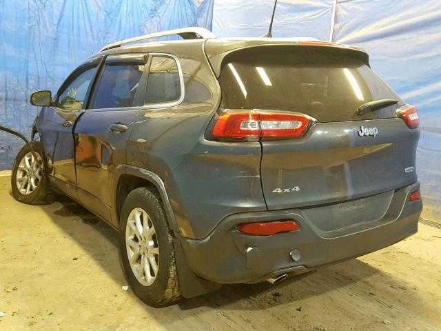 1C4PJMCB0HW537511 - 2017 JEEP CHEROKEE L GRAY photo 3