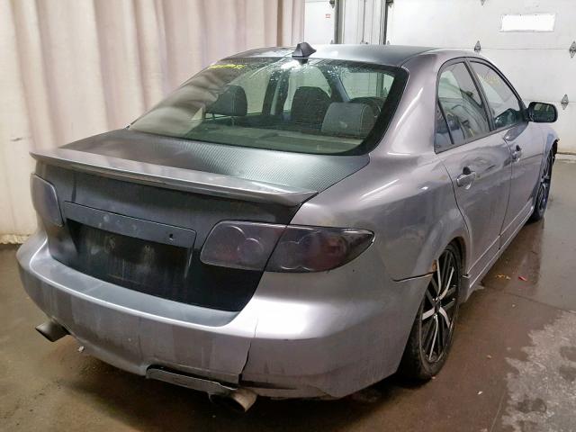 JM1GG12L161105608 - 2006 MAZDA SPEED 6 GRAY photo 4