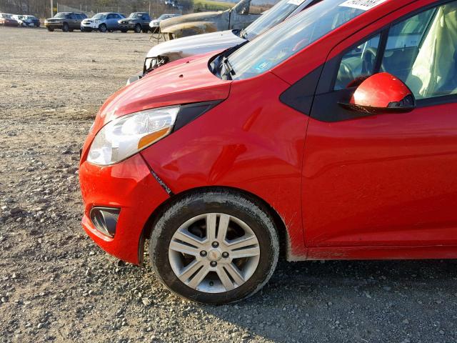 KL8CD6S98DC501716 - 2013 CHEVROLET SPARK 1LT RED photo 9