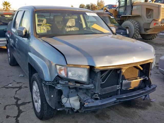 2HJYK16426H549406 - 2006 HONDA RIDGELINE BLUE photo 1