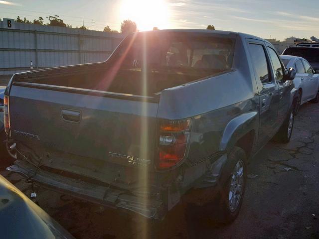 2HJYK16426H549406 - 2006 HONDA RIDGELINE BLUE photo 4