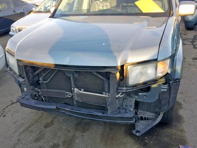 2HJYK16426H549406 - 2006 HONDA RIDGELINE BLUE photo 9