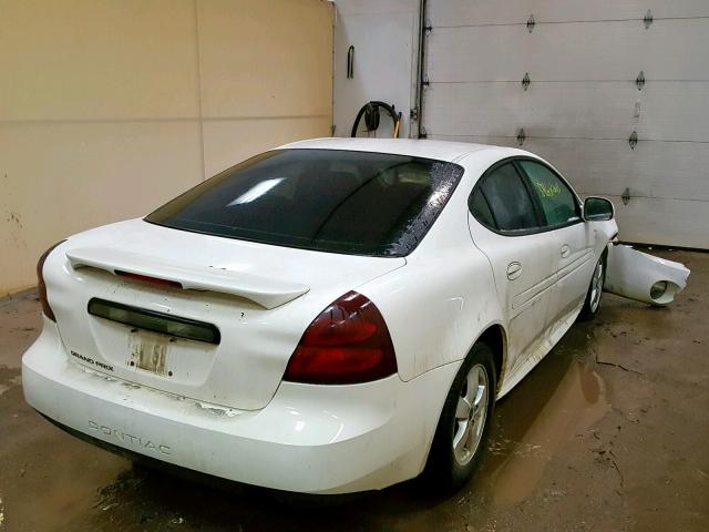 2G2WP552861101821 - 2006 PONTIAC GRAND PRIX WHITE photo 4