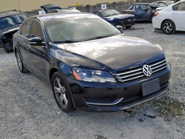 1VWBP7A34DC035728 - 2013 VOLKSWAGEN PASSAT SE BLACK photo 1