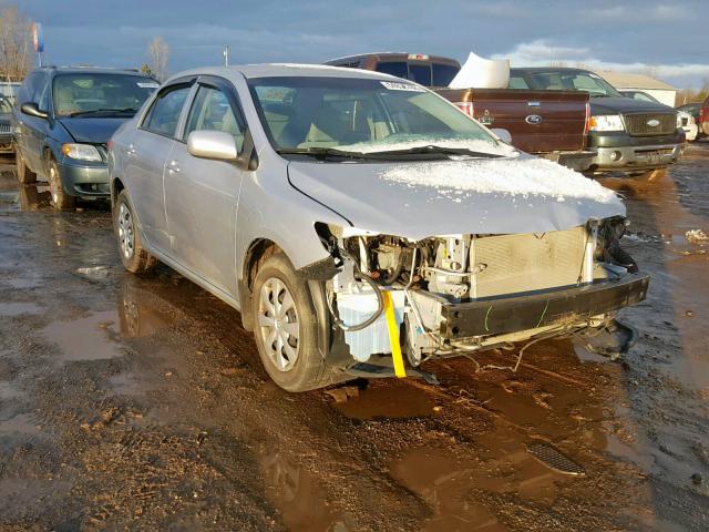 2T1BU4EE2AC282576 - 2010 TOYOTA COROLLA BA SILVER photo 1