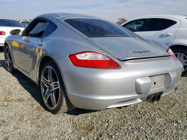 WP0AB29837U782798 - 2007 PORSCHE CAYMAN S SILVER photo 3