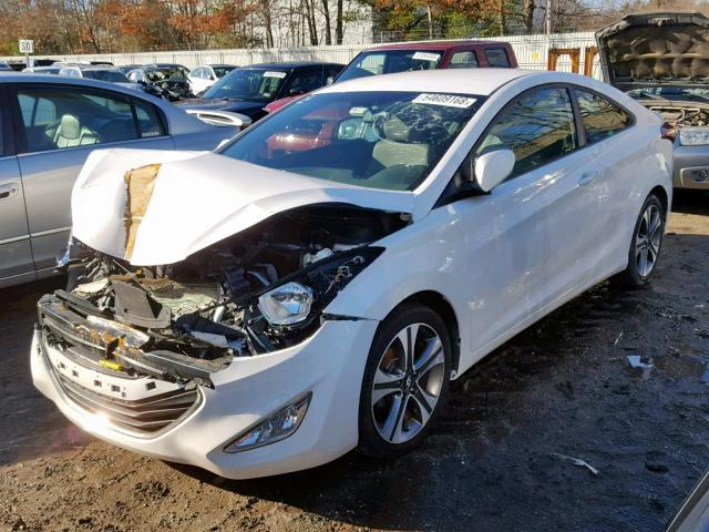 KMHDH6AH4EU025240 - 2014 HYUNDAI ELANTRA CO WHITE photo 2