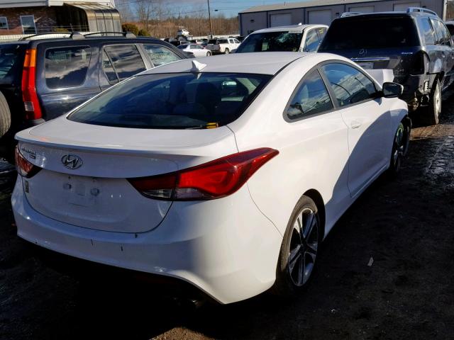 KMHDH6AH4EU025240 - 2014 HYUNDAI ELANTRA CO WHITE photo 4