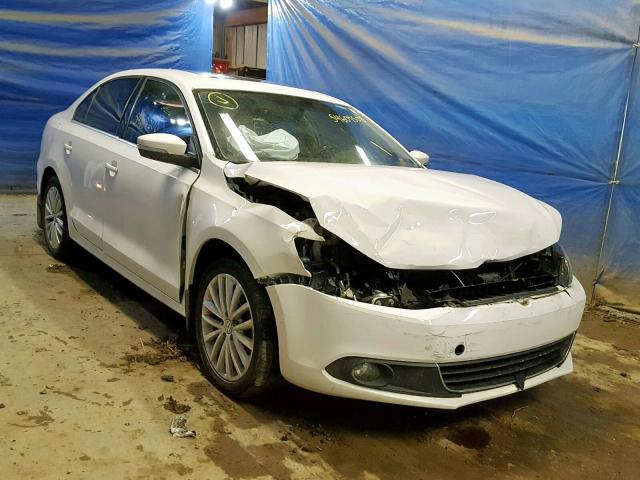 3VWLP7AJ5DM250228 - 2013 VOLKSWAGEN JETTA SEL WHITE photo 1