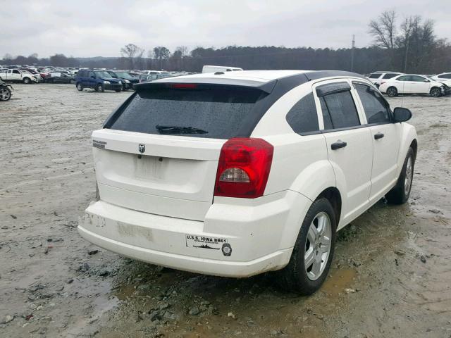 1B3HB28B38D718419 - 2008 DODGE CALIBER WHITE photo 4