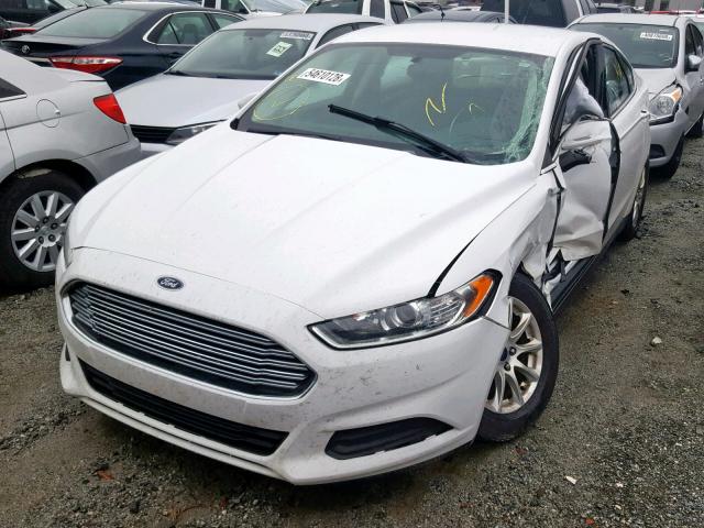 1FA6P0G76G5129078 - 2016 FORD FUSION S WHITE photo 2