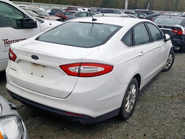 1FA6P0G76G5129078 - 2016 FORD FUSION S WHITE photo 4