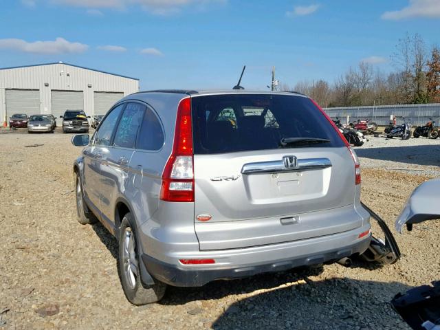 5J6RE3H73BL054514 - 2011 HONDA CR-V EXL SILVER photo 3