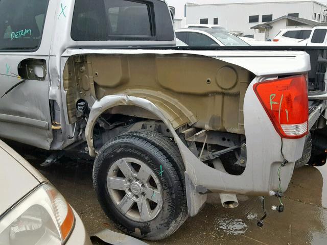 1N6BA0ECXEN503003 - 2014 NISSAN TITAN S SILVER photo 9