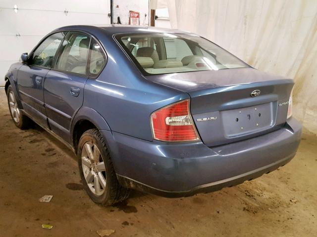 4S4BL62C267210637 - 2006 SUBARU LEGACY OUT BLUE photo 3