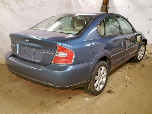 4S4BL62C267210637 - 2006 SUBARU LEGACY OUT BLUE photo 4