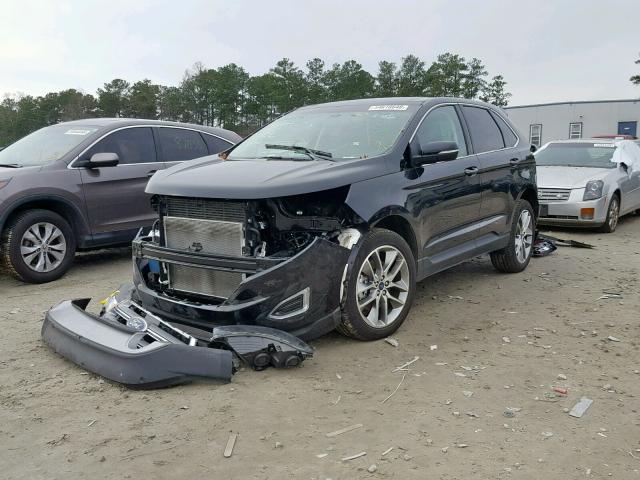 2FMPK3K82HBC47264 - 2017 FORD EDGE TITAN BLACK photo 2