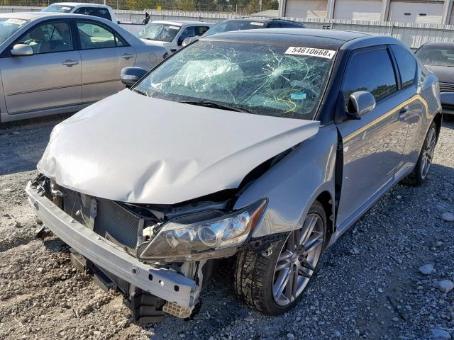 JTKJF5C79C3040985 - 2012 TOYOTA SCION TC ნაცრისფერი ფოტო 2