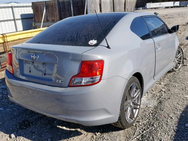 JTKJF5C79C3040985 - 2012 TOYOTA SCION TC ნაცრისფერი ფოტო 4