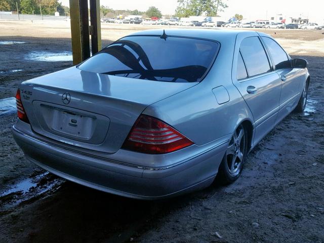 WDBNG70J44A415257 - 2004 MERCEDES-BENZ S 430 SILVER photo 4