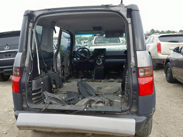 5J6YH186X5L015924 - 2005 HONDA ELEMENT EX GRAY photo 9