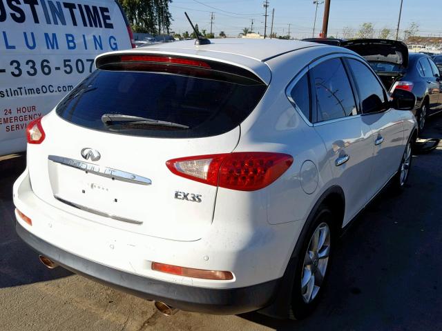 JNKAJ09F18M357215 - 2008 INFINITI EX35 BASE WHITE photo 4