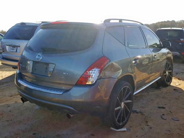 JN8AZ08T96W420648 - 2006 NISSAN MURANO GRAY photo 4